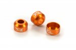 XRAY 365471-O Aluminum Drive Shaft Safety Collar - Orange (3)