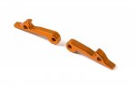 XRAY 345360-O Aluminum Rear Wheel Lock - Swiss 7075 T6 - Orange (2)