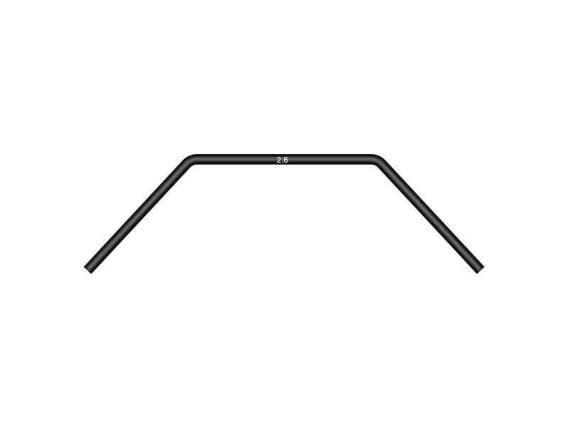 XRAY 342486-S ANTI-ROLL BAR Front 2.6MM - Short