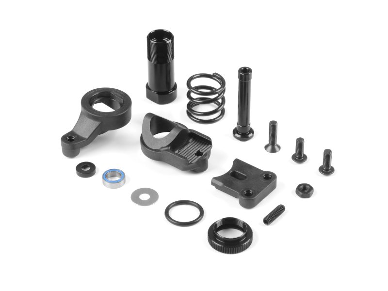 XRAY 342503 Servo Saver Complete SET - Lower - Graphite