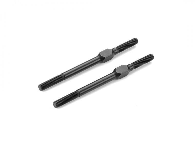 XRAY 372615-K - Aluminium Adjustable Turnbuckle M3x51 mm - Swiss 7075 T6 - Black (2)