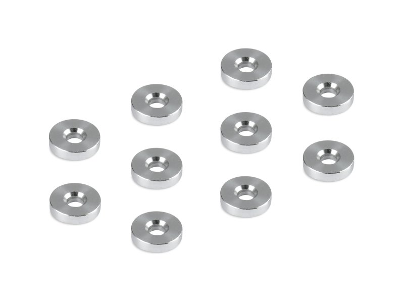Aluminium Shim 3x9x2.0MM - Deeper Countersunk (10)