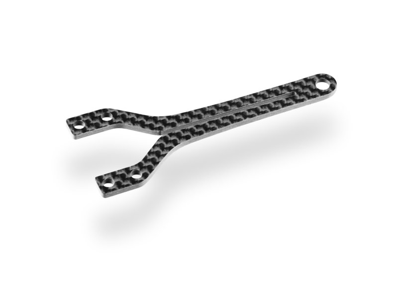 XRAY 301075 - X4F Graphite Upper Deck - Split Front - 2.0mm