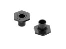 XRAY 305354 - X4 Aluminium Wheel HUB - Spring Clip - Offset -0.5MM - Swiss 7075 T6 (2)