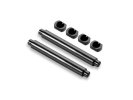 XRAY 355085 - Heat Resistant Aluminium Differential Pin & Inserts - 2g Config. F/R (2+4)