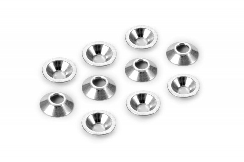 XRAY 352680 Aluminum Countersunk Shim for Ball Stud (10)