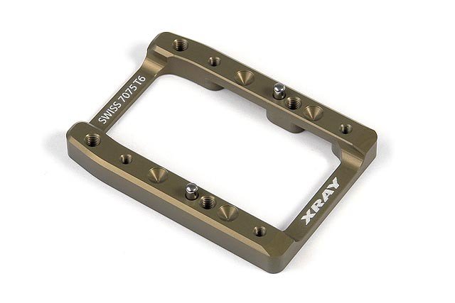 XRAY 358714 Aluminum One-Piece Engine Mount - Swiss 7075 T6 - Hard Coated