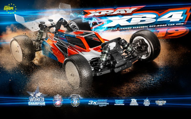 XRAY 360006 - Xray XB4'19 - 4WD 1/10 Electric Off-road Car