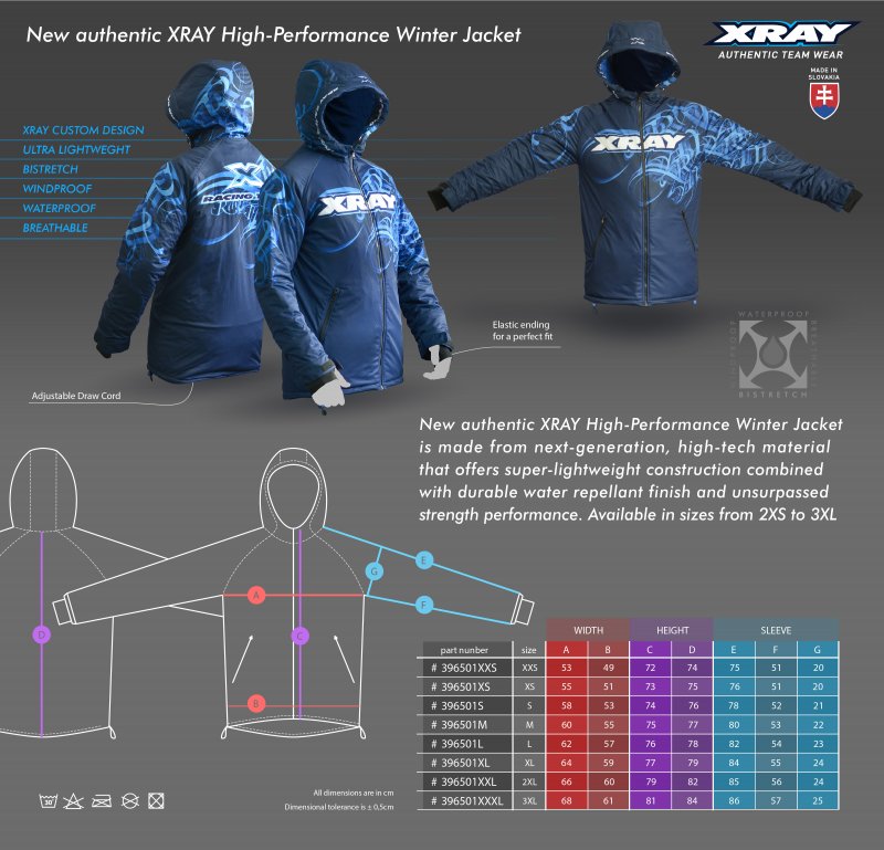 XRAY 396501XL - Xray High-performance Winter Jacket (XL)