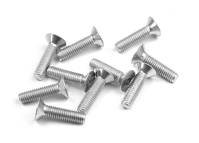 XRAY #904312 Hex Screw SFH M3x12 - Silver  (10)