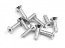 XRAY #904310 Hex Screw SFH M3x10 - Silver  (10)