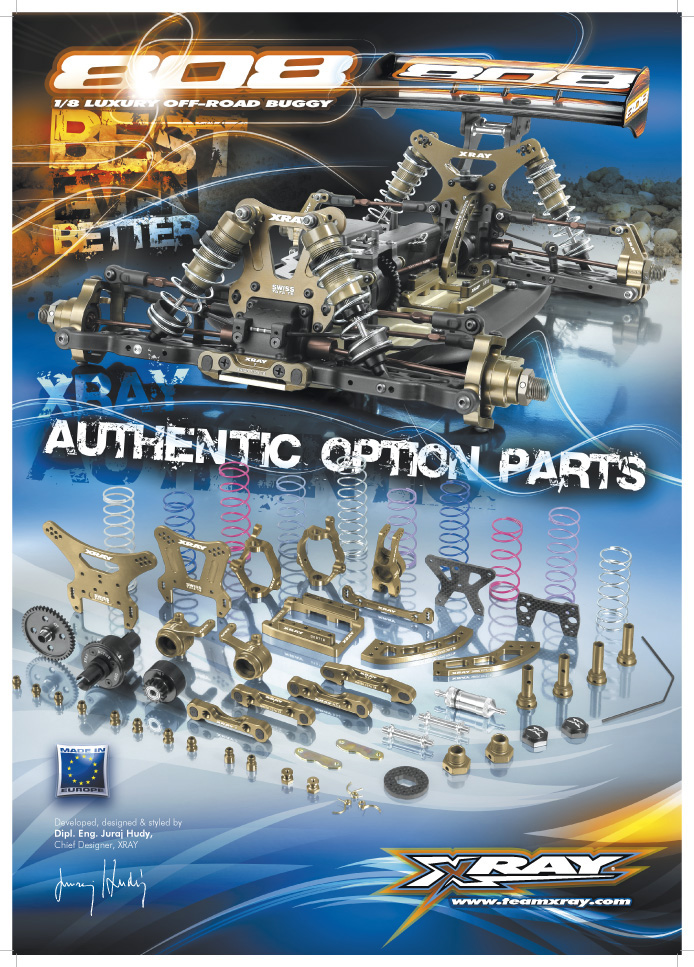 XRAY 397507 Shop Promo Panel XB808 Authentic Option Parts