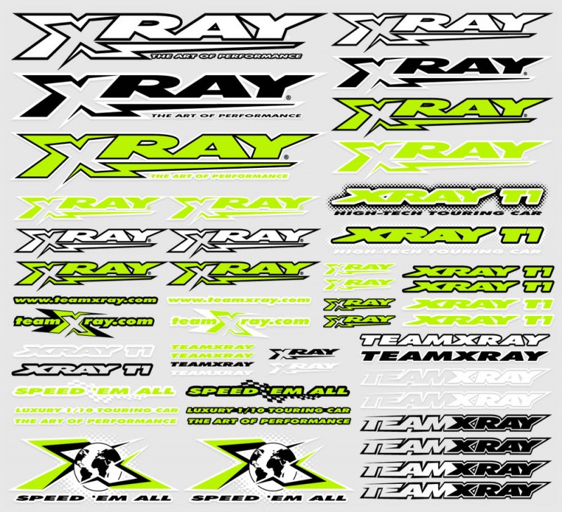 XRAY #397315 Sticker For Body - Neon Yellow