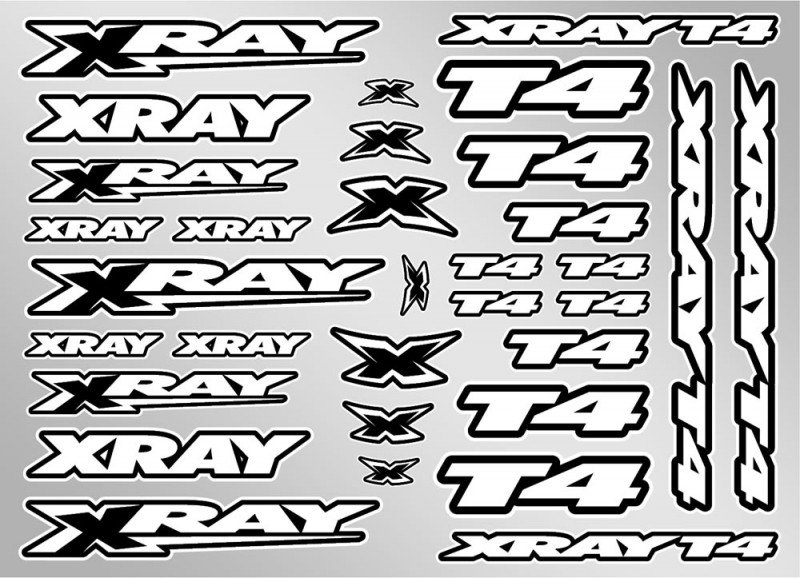 XRAY 397326 T4 Sticker for Body - White
