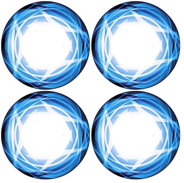 XRAY 397352 Truggy Wheel Stickers - Die-Cut - Blue