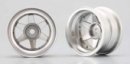 Yokomo TW-14S3 - 6-Spoke Chrome Small Dia. Wheels offset 12mm/pr