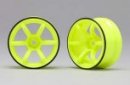 Yokomo RP-6313Y6 - RP High Traction Dritft Wheel Offset 6 mm Yellow