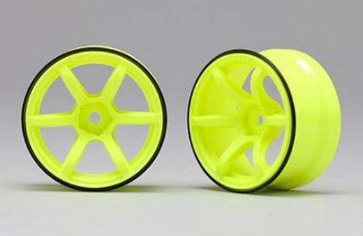 Yokomo RP-6313Y6 - RP High Traction Dritft Wheel Offset 6 mm Yellow