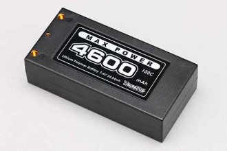 Yokomo MAX Power4600リポバッテリー Yokomo YB-V246BB Li-po 4600mAh 7.4V Shorty Battery