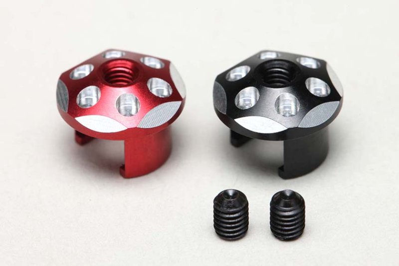 Yokomo RP-121-1 Racing Performer Aluminum Battery Plug Cap Set ?4 (Red/Black)