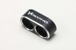 Yokomo ZC-WGB2 Aluminum wire guide for 12 gauge (black/2 holes)