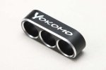 Yokomo ZC-WGB3 Aluminum wire guide for 12 gauge (black/3 holes)