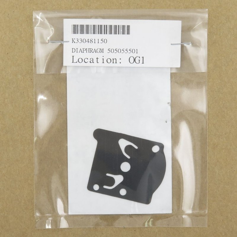 ZENOAH DIAPHRAGM #330481150 (W/O PACKING) (REPLACE #505055501)